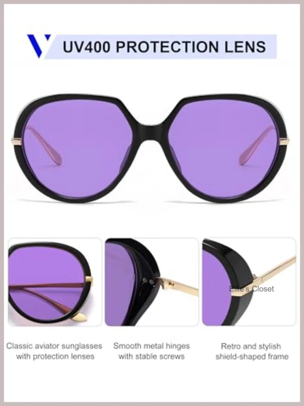 Oversized Retro Round Shield Sunglasses UV400 Lightweight Full Frame Large
